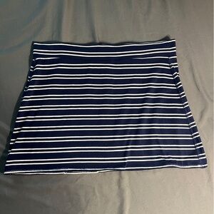 Old Navy Blue and White Striped Skirt